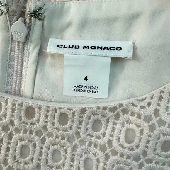 club monaco embroidered dress CLUB MONACO 